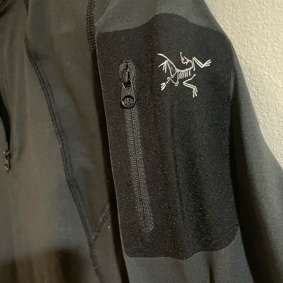 Arc'teryx BLACK Half Zip Pull Over Shirt Jacket Size XS wemens - Picture 3 of 7